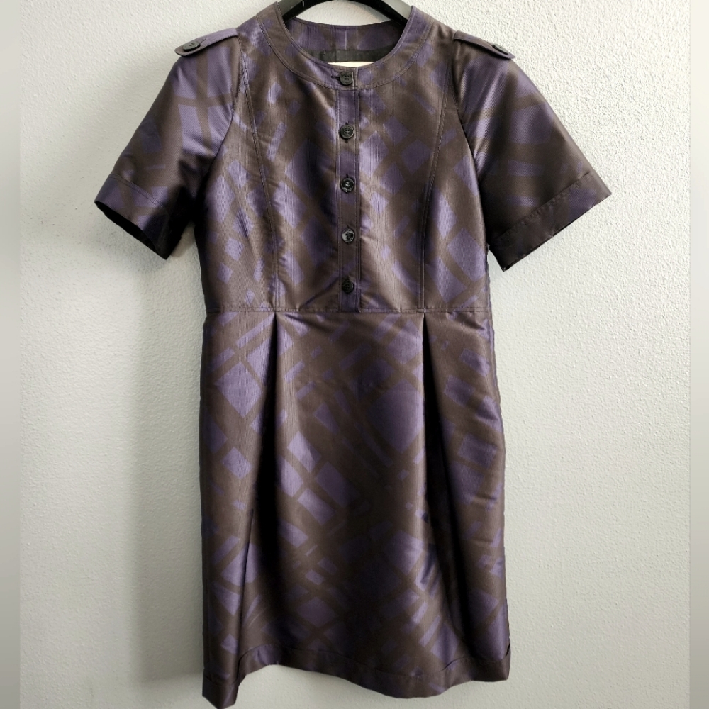 Burberry London Plaid Dress Sz 10